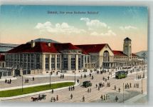 Basel Bâle Neuer Badischer Bahnhof Auto Straßenbahn Bahnhof Schweiz Foto AK