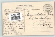 Grimsel 1906 Foto AK Rhonegletscher Furkapass Briefmarke Bildseite