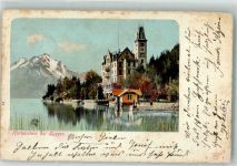 6353 Weggis 1901 Gebrauchsspuren Burg Hertenstein