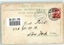 6353 Weggis 1901 Gebrauchsspuren Burg Hertenstein