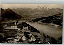 6377 Seelisberg Foto AK Blick nach Brunnen