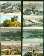 6410 Rigi Kulm Kleinposten bis 20 Lot mit 8 AK, ca. 1902-1910; gute Erhaltung, teils gelaufen