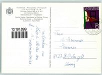 9490 Vaduz - Schloss Vaduz mit Falknis Nationalfahrten Alpabfahrt