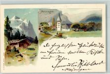 3860 Meiringen 1899 Künstlerkarte sign. C Bft