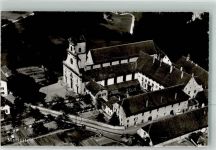 4115 Mariastein Foto AK Fliegeraufnahme Kloster