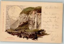 3822 Lauterbrunnen 1898 Foto AK Staubbachfall
