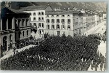 8750 Glarus Foto AK Ort handschriftlich Uniform