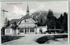 Muottas Muraigl Foto AK Bahnhof