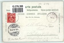 6354 Vitznau 1895 Gebrauchsspuren Schnurtobelbrücke Lithographie Vorläufer