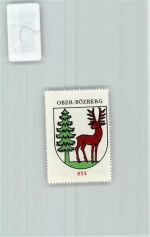 5225 Oberbözberg - Vignette Wappen Kaffee Hag 1920-1940 Hirsch