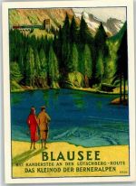 3718 Kandersteg KEINE AK Blausee Werbung für Kahnfahrt