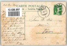 8877 Murg 1911 Prägedruck Wappen Tell Helvetia Passepartout Lithographie