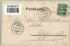 9200 Gossau SG 1900 - Panoramaansicht Kirchen