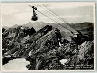 Säntis - Schwebebahn Blickgegen Tierwies und Silberplatte