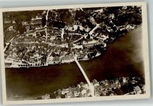 8260 Stein am Rhein 1921 Foto AK Fliegeraufnahme Bahnpost Zug 3870