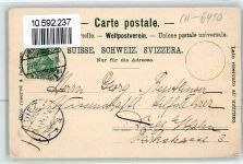 6410 Goldau 1904 Gebrauchsspuren Bergruine vom Rossberg