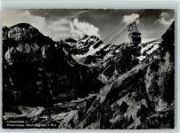 Ebenalp - Luftseilbahn Wasserauen-Ebenalp Blick auf Seealpsee- Meglisalp Gloggeren Marwies Fählentürme Altmann Rotsteinpaß Lisengrat