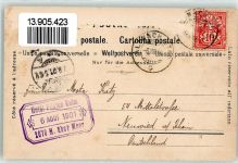 Pilatus Kulm 1901 Lithographie / Künstlerkarte Panorama gegen Süd und Südwest Schweizer Künstler-Postkarten Serie Vierwaldstättersee