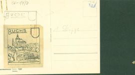 9470 Buchs SG - Ak als Vorlage für Skizze auf der Rückseite