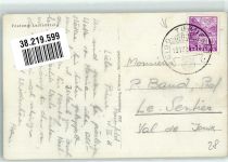 7306 Fläsch 1936 Sonderstempel Festung Luziensteig Eidg. Turnfest