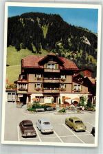 3715 Adelboden BE Foto AK Auto Gasthaus zum Kreuz