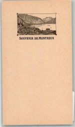 1820 Montreux Vorläufer Druck 1890 - 1895 Lithographie keine AK