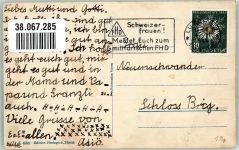 Schynige-Platte-Bahn 1944 Foto AK Eiger Mönch Jungfrau