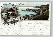 1815 Clarens 1897 Lithographie Gruss aus - Nr. 4669 Verlag Metz