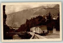 7000 Chur Coire 1921 Foto AK Bergbahn Arosabahn An der Plessur