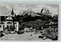 6430 Schwyz - Ortsansicht und die Mythen