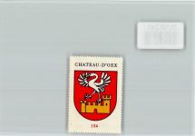 1660 Château-d´Oex - Vignette Wappen Kaffee Hag ca 1920-1940 Chateu-D'Oex