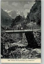 3860 Brünig Foto AK Straße Brünig-Hasliberg Wetterhorn