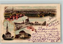 8580 Amriswil 1902 BOAKC Schloss Hagenweil Lithographie