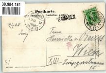 7503 Samedan Samaden Foto AK Bahnpost Zug 60 Nr. 32