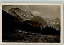 3823 Wengen 1926 Foto AK Alphütte Jungfrau