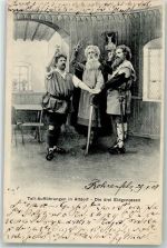 6460 Altdorf UR 1908 Foto AK Die drei Eidgenossen Tellaufführung