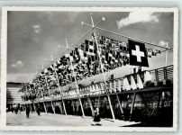 8000 Zürich 1939 - Schweizerische Landesausstellung Höhenstrasse Gemeinefahnen