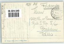 6197 Schangnau 1931 Gebrauchsspuren Feldpost