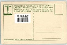 3000 Bern Berne - Landesausstellung 1914 Nr. 20 Wehrpavillon