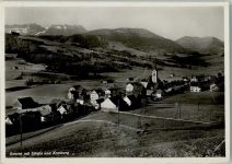 9108 Gonten 1936 Gebrauchsspuren Teilansicht , Foto AK