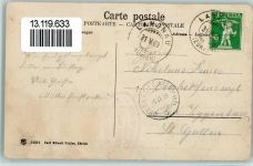 Albis Gebrauchsspuren 1909 Albis-Hochwacht gegen Zürichsee Gasthaus Zum Hrschen