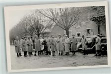 Privatfoto AK Männergruppe in Mantel und Hut