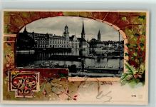 8000 Zürich 1902 Lithographie / Prägedruck
