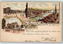 8000 Zürich 1895 - Bahnhof Theater Polytechnikum