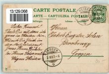 9410 Heiden 1907 - ev. Kirche Schulhaus Freihof Hotel Krone Bodensee Kurhalle