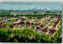 3000 Bern Berne Lithographie Landesausstellung 1914 Ansicht Süden