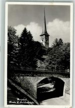 3400 Burgdorf Berthoud Foto AK Feldpost Cp.Cond.Landsturm Kirche Staldenbrücke