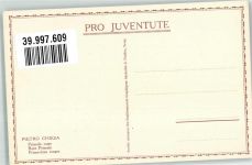 sign. Chiesa Pietro Rote Primel Kind Pro Juventute Schweiz Künstlerkarte