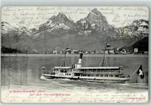 6440 Vierwaldstättersee 1905 - Salon Dampfer Uri