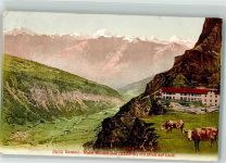 3953 Leuk Stadt Loèche-la-Ville 1911 - Hotel Wildstrubel Kühe Gemmi